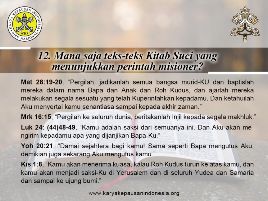 Misionary Questions (12)