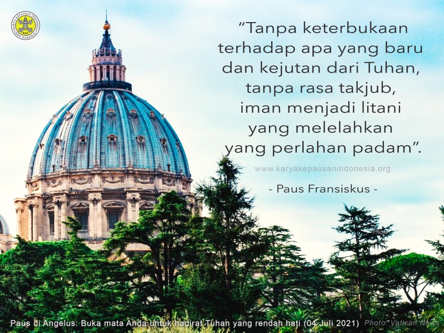 MQ: Pesan Paus&nbsp;Fransiskus